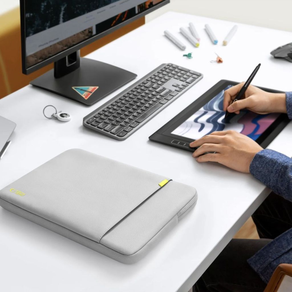 Tech-Protect Defender laptopfodral 13-14" – Grå