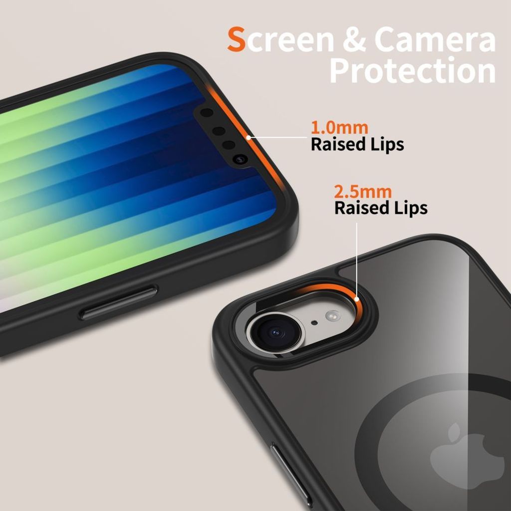 Tech-Protect MagMat MagSafe Cover til Nothing Phone 3A Pro - Gennemsigtig sort