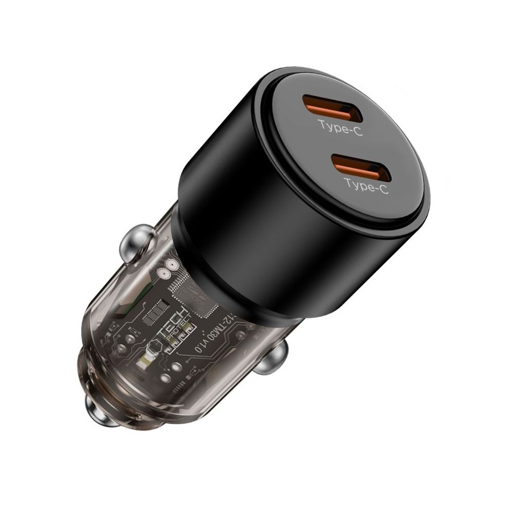 CC03 2-port PD100W biloplader – sort