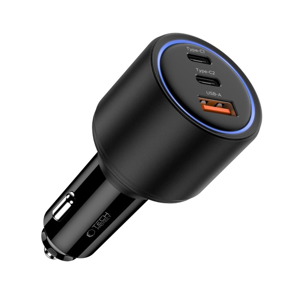 CC04 3-port PD130W billader – svart