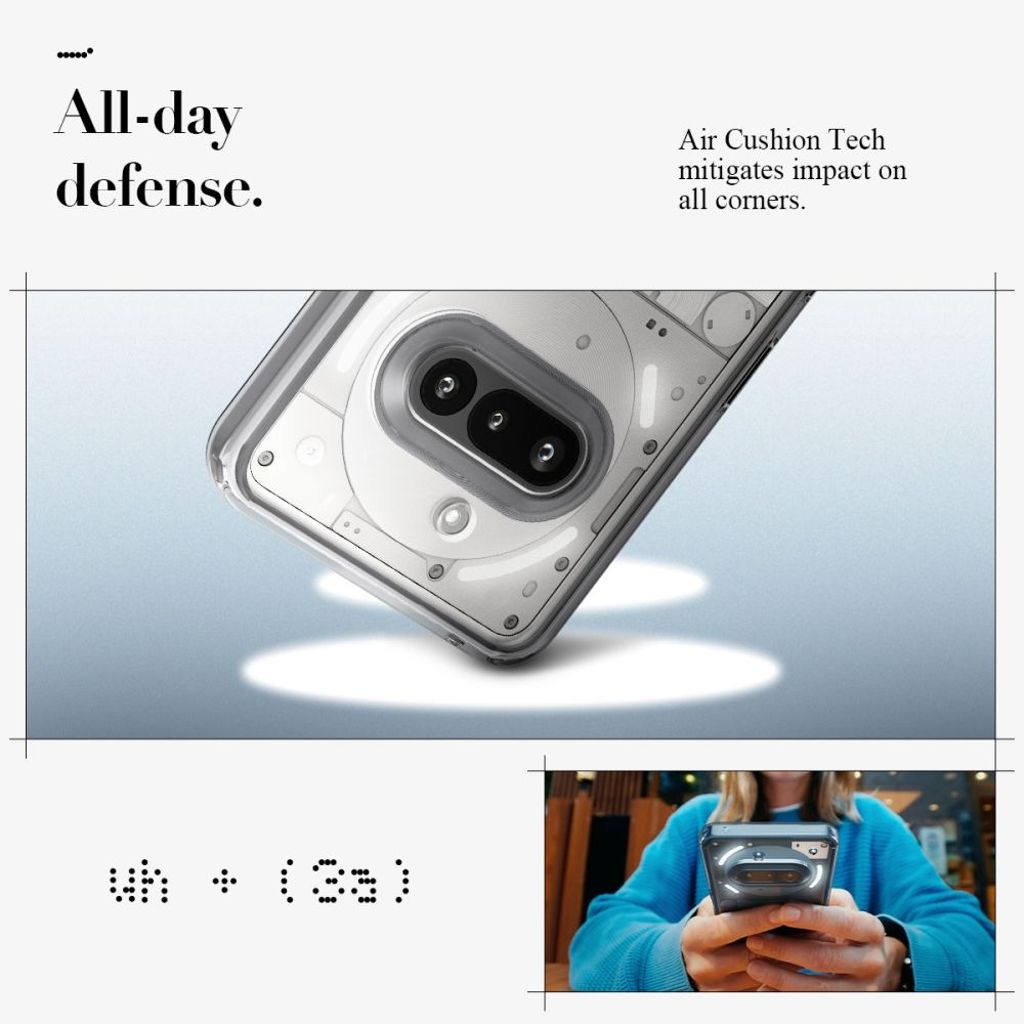 Spigen Ultra Hybrid Skal till Nothing Phone 3A - Transparent