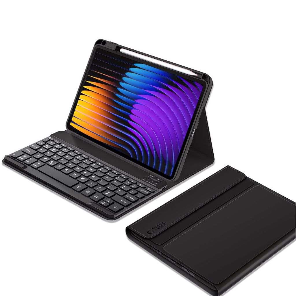 Tech-Protect Xiaomi Pad 7/7 Pro Etui med Tastatur og Pennholder - Svart