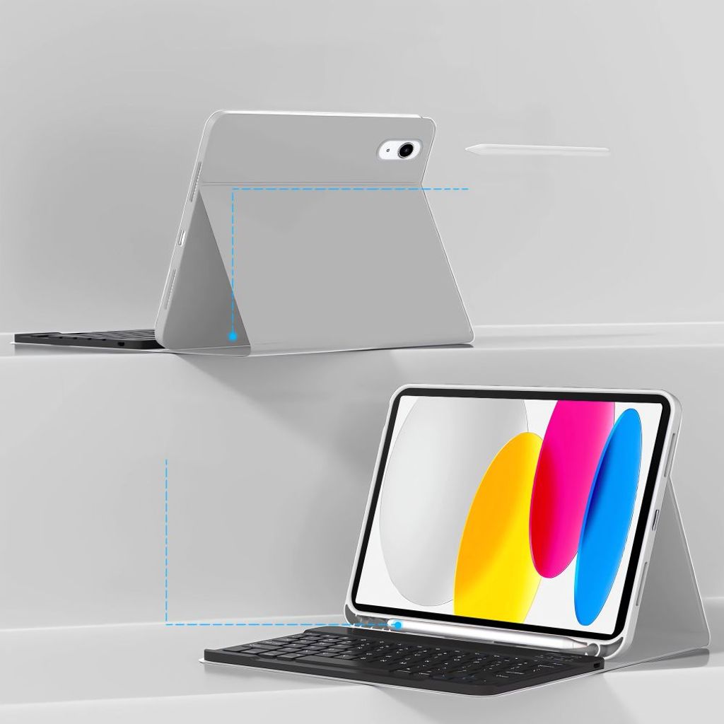 Tech-Protect SC Pen med tastatur Etui til iPad 10.9" 2022/11" 2025 - Grå