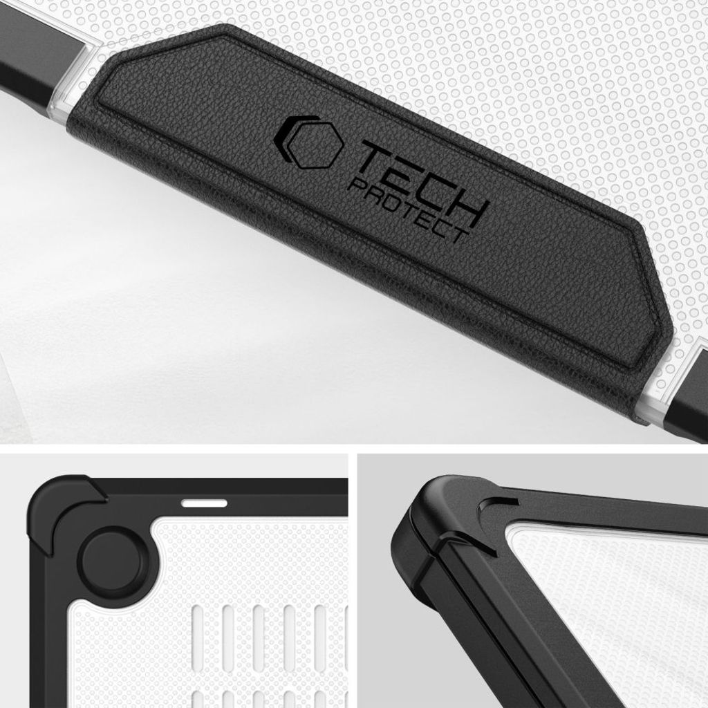 Tech-Protect MacBook Air 13 Case with Stand – Transparent and Black