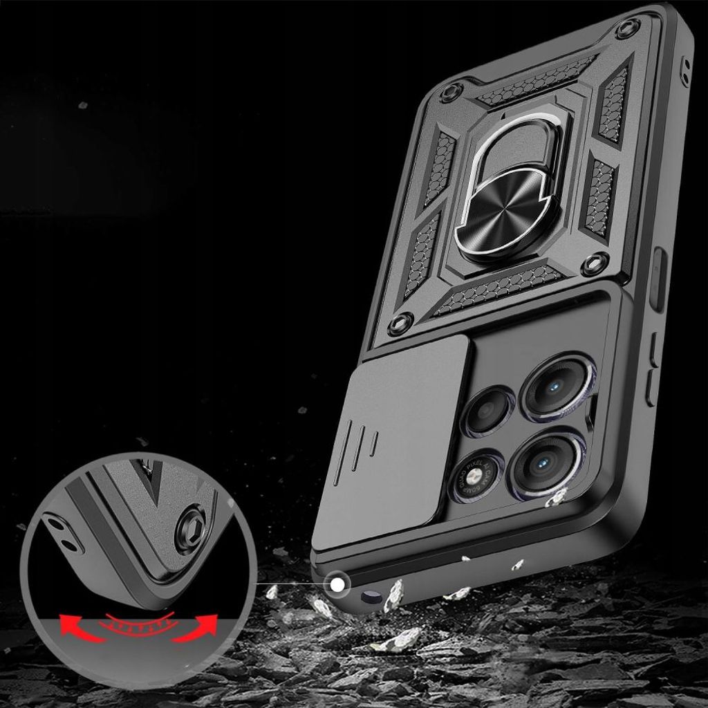 Tech-Protect CamShield Pro Cover til Motorola Moto G15 - Sort