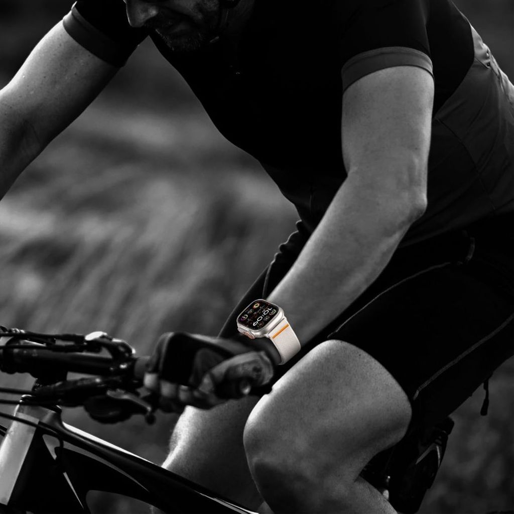 Tech-Protect Nylon Clasp Klokkereim til Apple Watch 44/45/46/49 mm - Grå