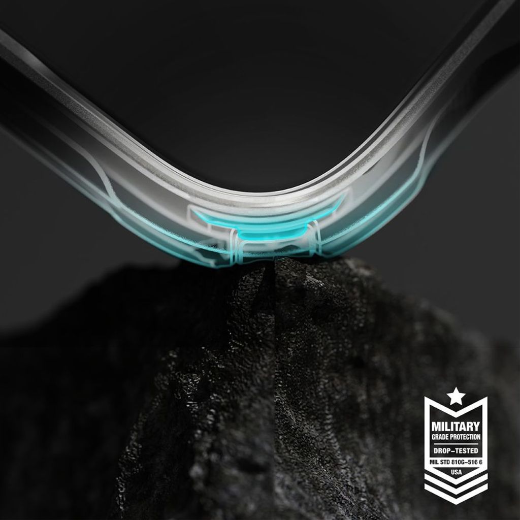 Ringke Fusion X Kuori Nothing Phone 3A Pro - Läpinäkyvä harmaa