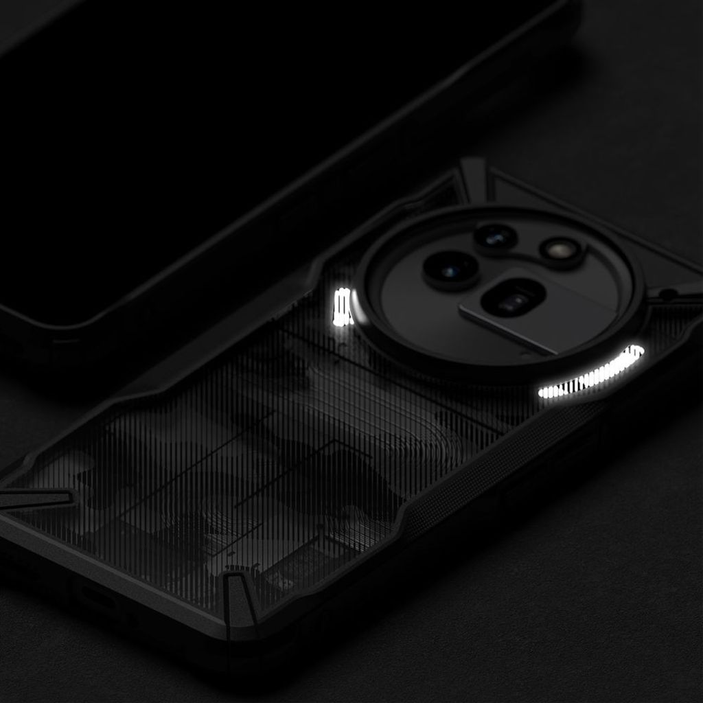 Ringke Fusion X Kuori Nothing Phone 3A Pro - Läpinäkyvä harmaa