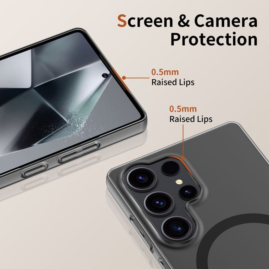 Tech-Protect MagSlim MagSafe Kuori Samsung Galaxy S25 Edge - Matte Black