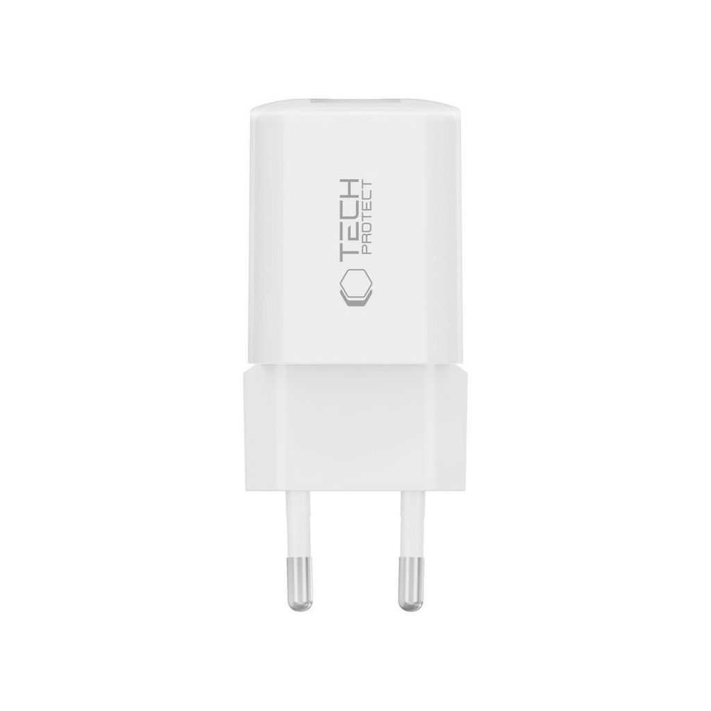 Tech-Protect NCM33W 2-port PD33W/QC3.0 wall charger - valkoinen