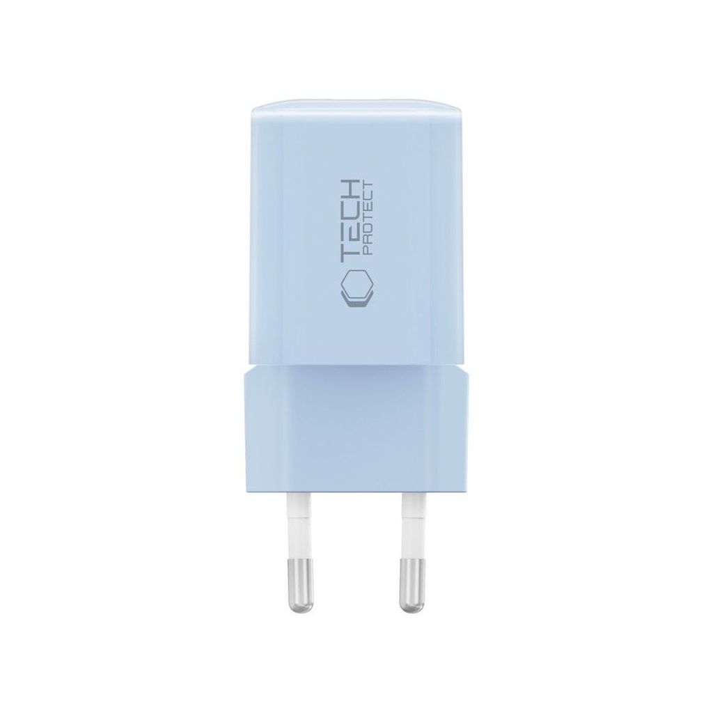 Tech-Protect NCM33W 2-portin PD33W/QC3.0 seinälaturi - sininen