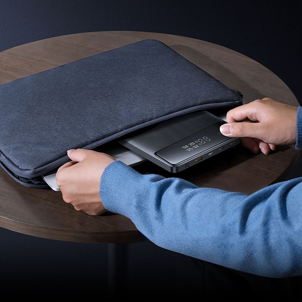 Baseus Blade H1 powerbank 20000mAh 100W med display – sort