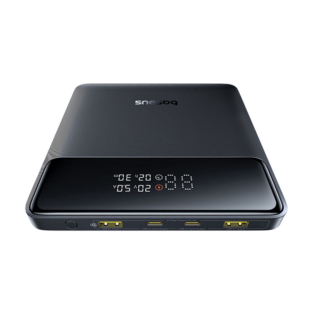 Baseus Blade H1 powerbank 20000mAh 100W med display – sort