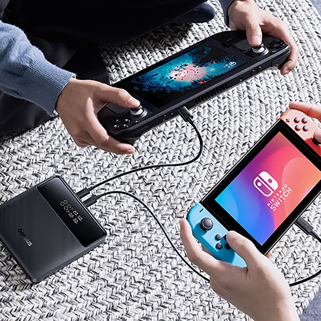 Baseus Blade H1 powerbank 20000mAh 100W med display – sort