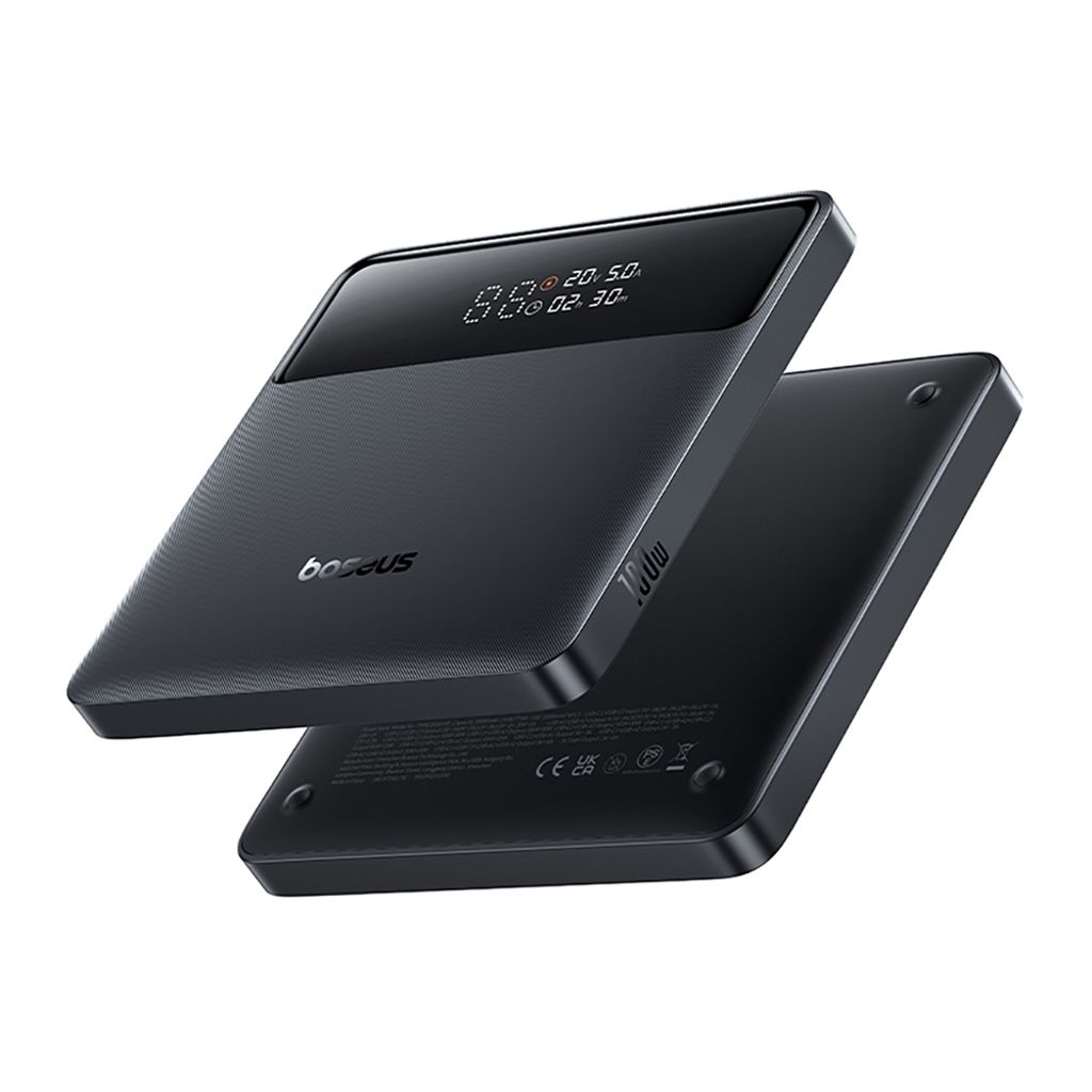 Baseus Blade H1 powerbank 20000mAh 100W med display – sort