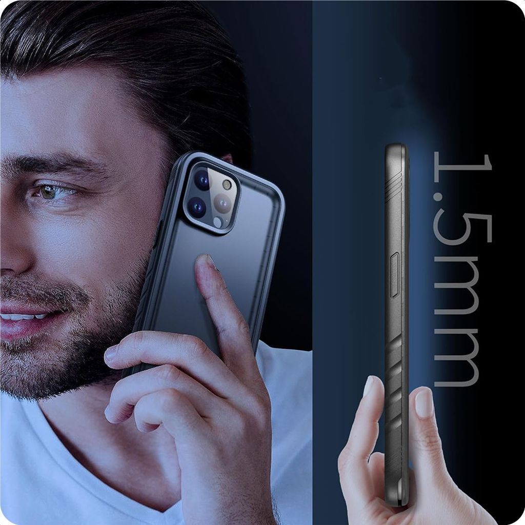 Tech-Protect ShellBox IP68 Deksel til iPhone 15 - Svart