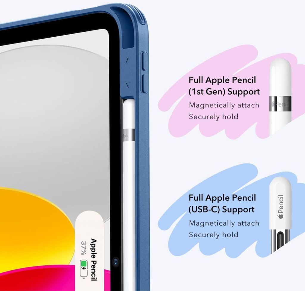 ESR Flip Hybrid Etui til iPad 10.9" 2022/11" 2025 - Blå