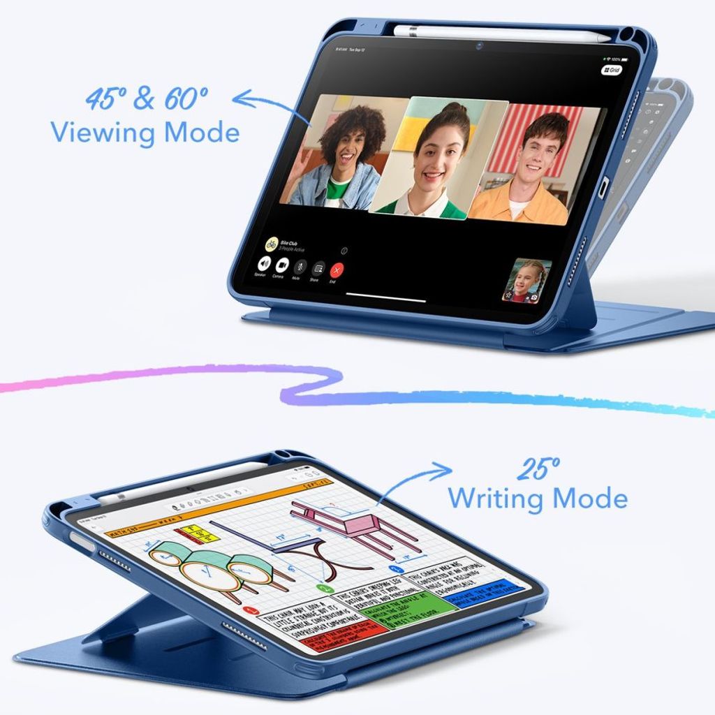 ESR Flip Hybrid Etui til iPad 10.9" 2022/11" 2025 - Blå