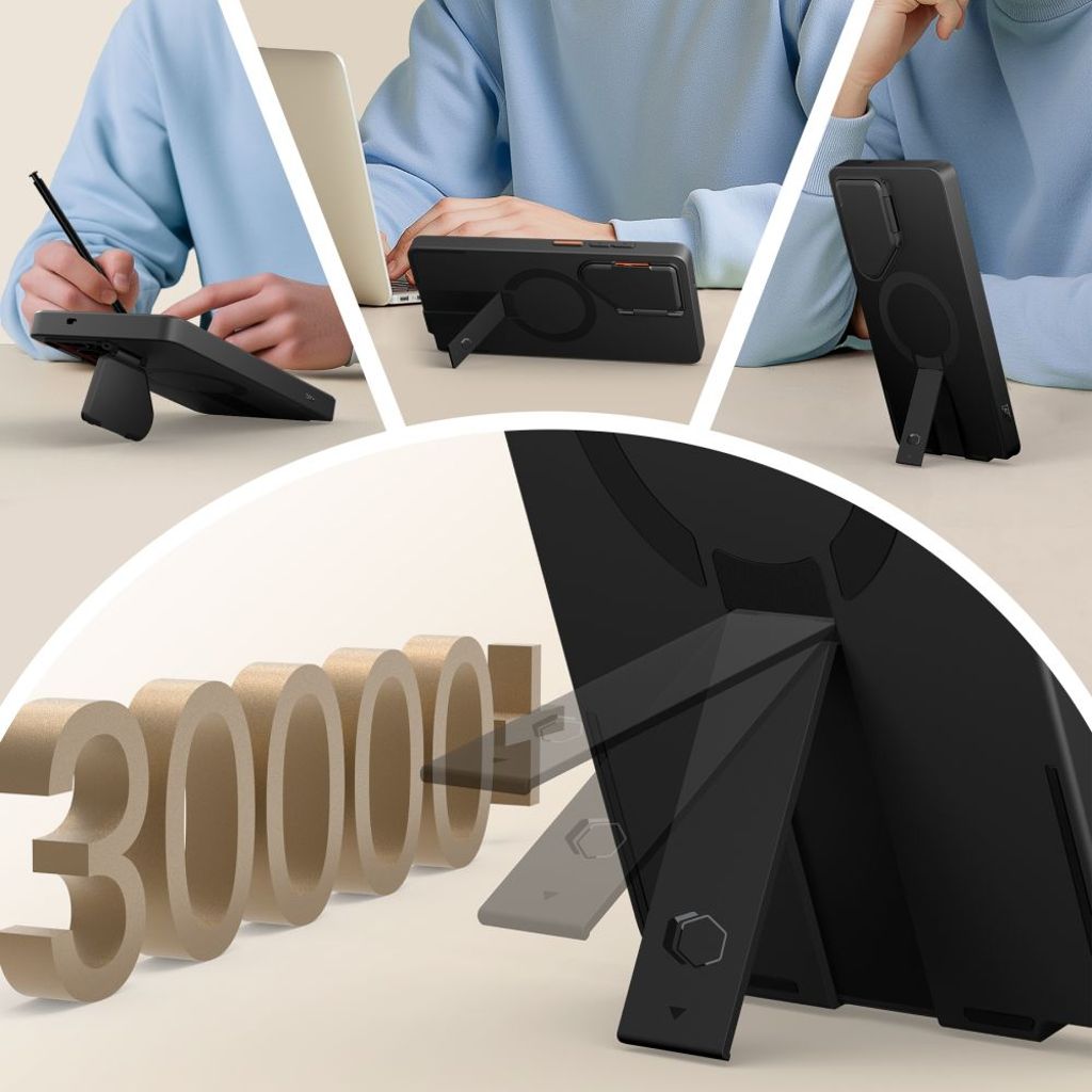 Tech-Protect Kevlar Aura MagSafe Skal Samsung Galaxy S25 Ultra - Svart/Orange