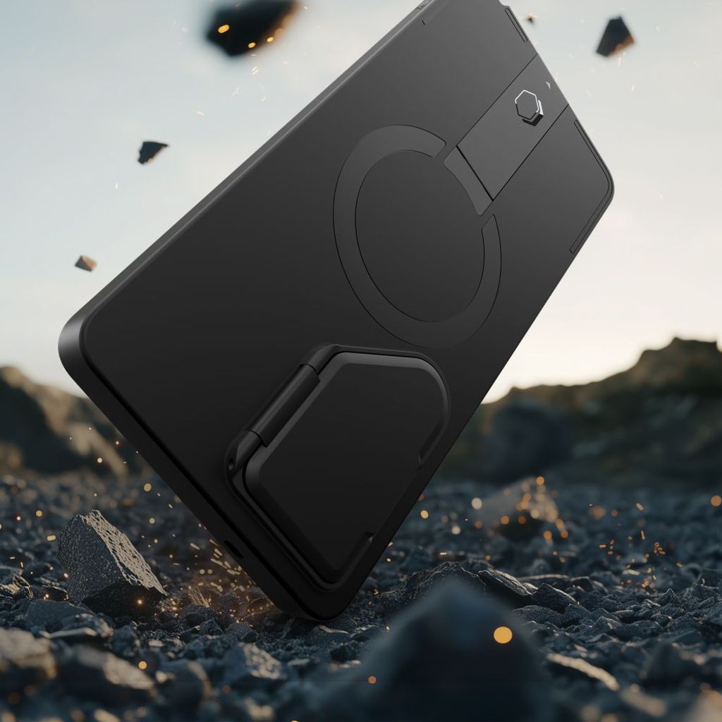 Tech-Protect Kevlar Aura MagSafe Skal Samsung Galaxy S25 Ultra - Svart/Orange