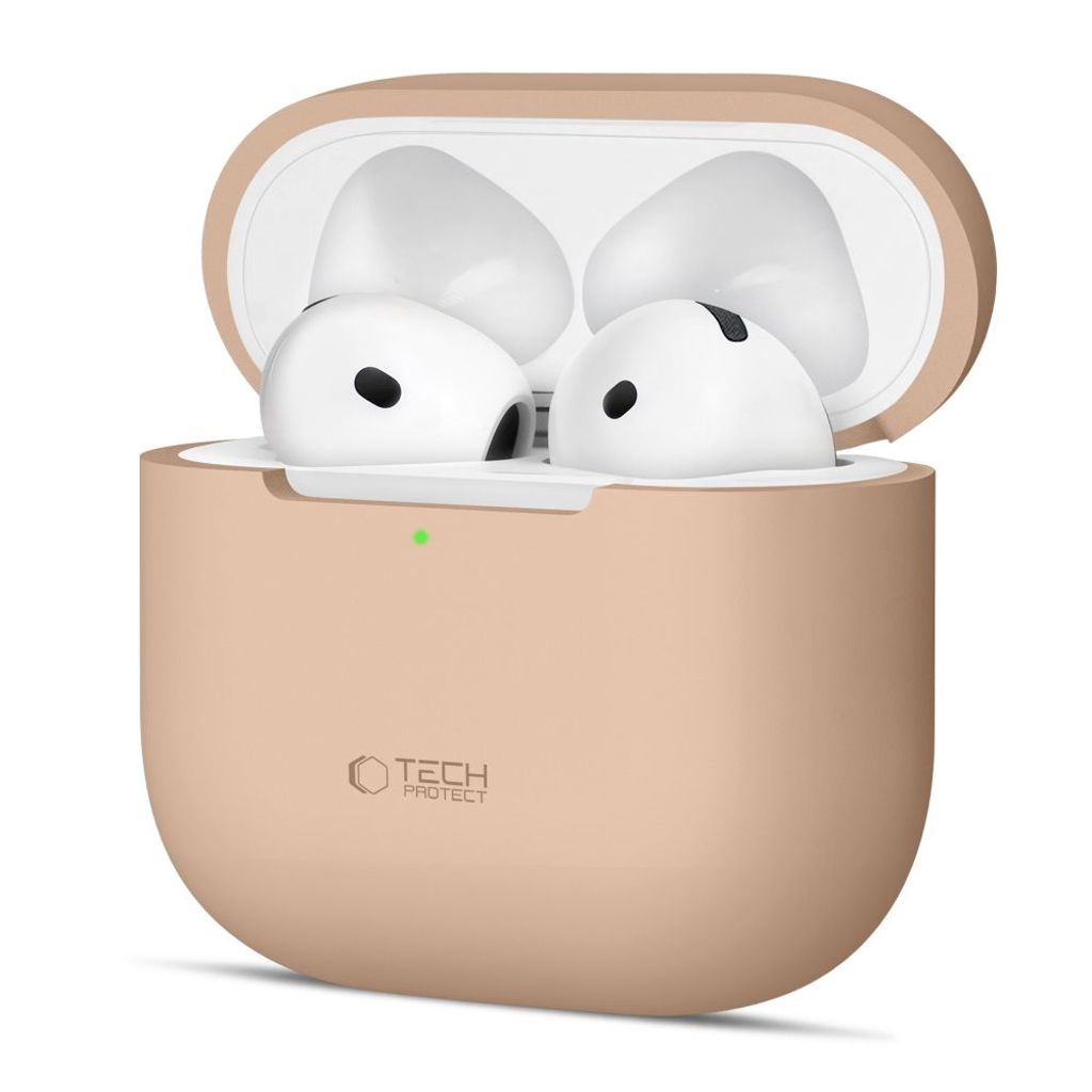 Tech-Protect Silicone Case for AirPods 4 - Beige