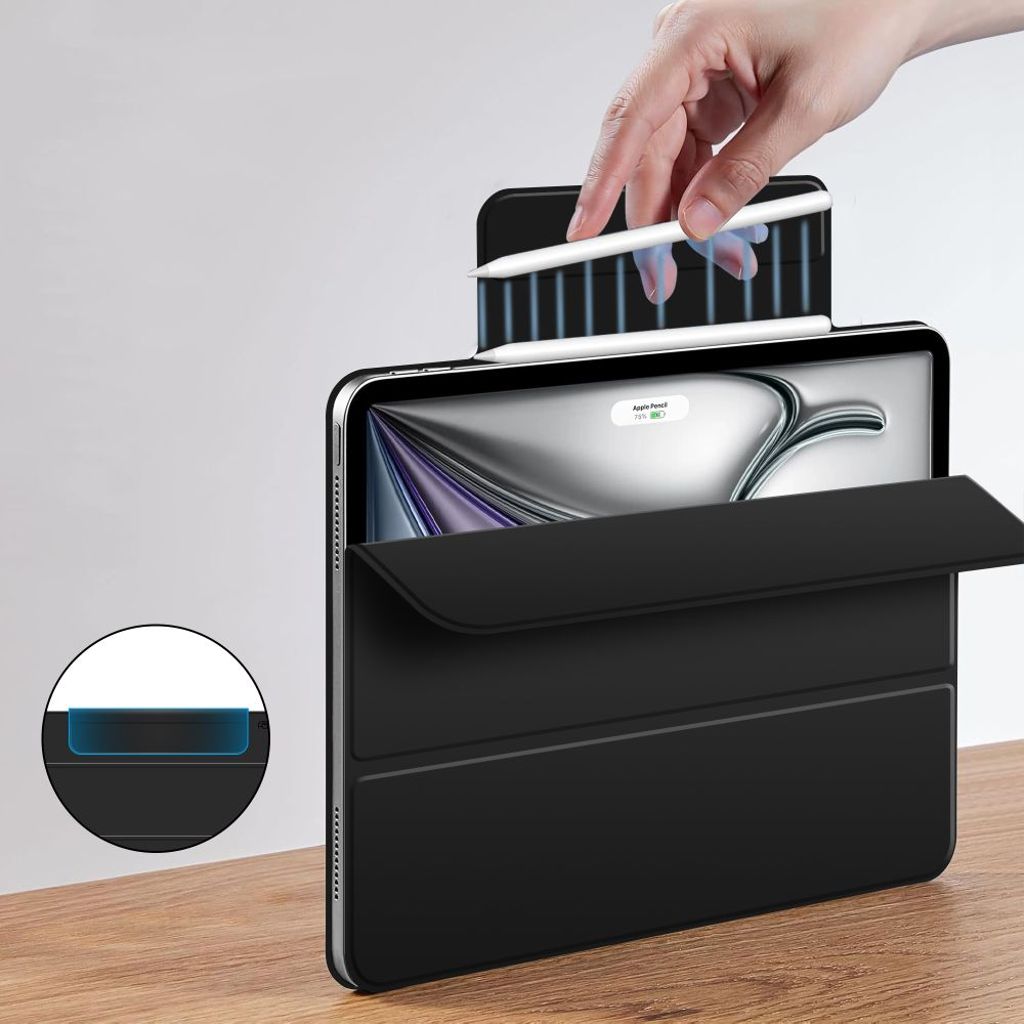 Tech-Protect Smartcase Magnetic Etui til iPad Air 13" 2024/2025 - Svart