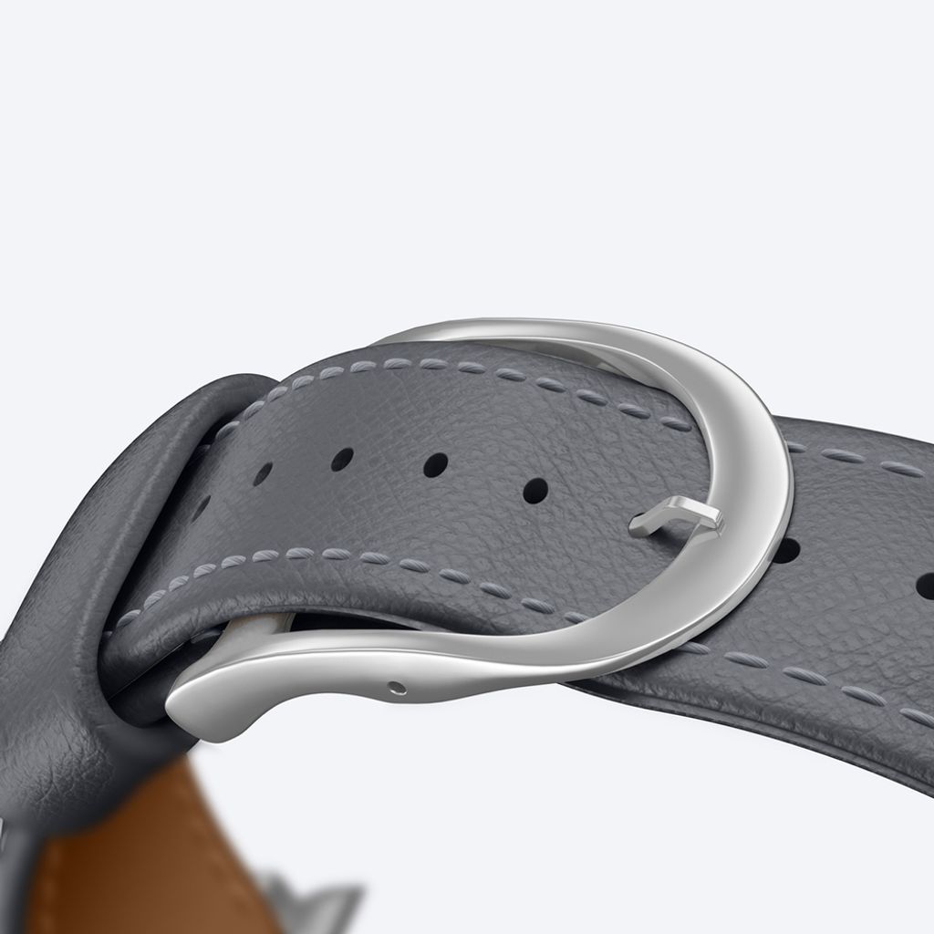 AmazingThing Class Leather Kellonranneke Apple Watch 45/46/49mm - Harmaa