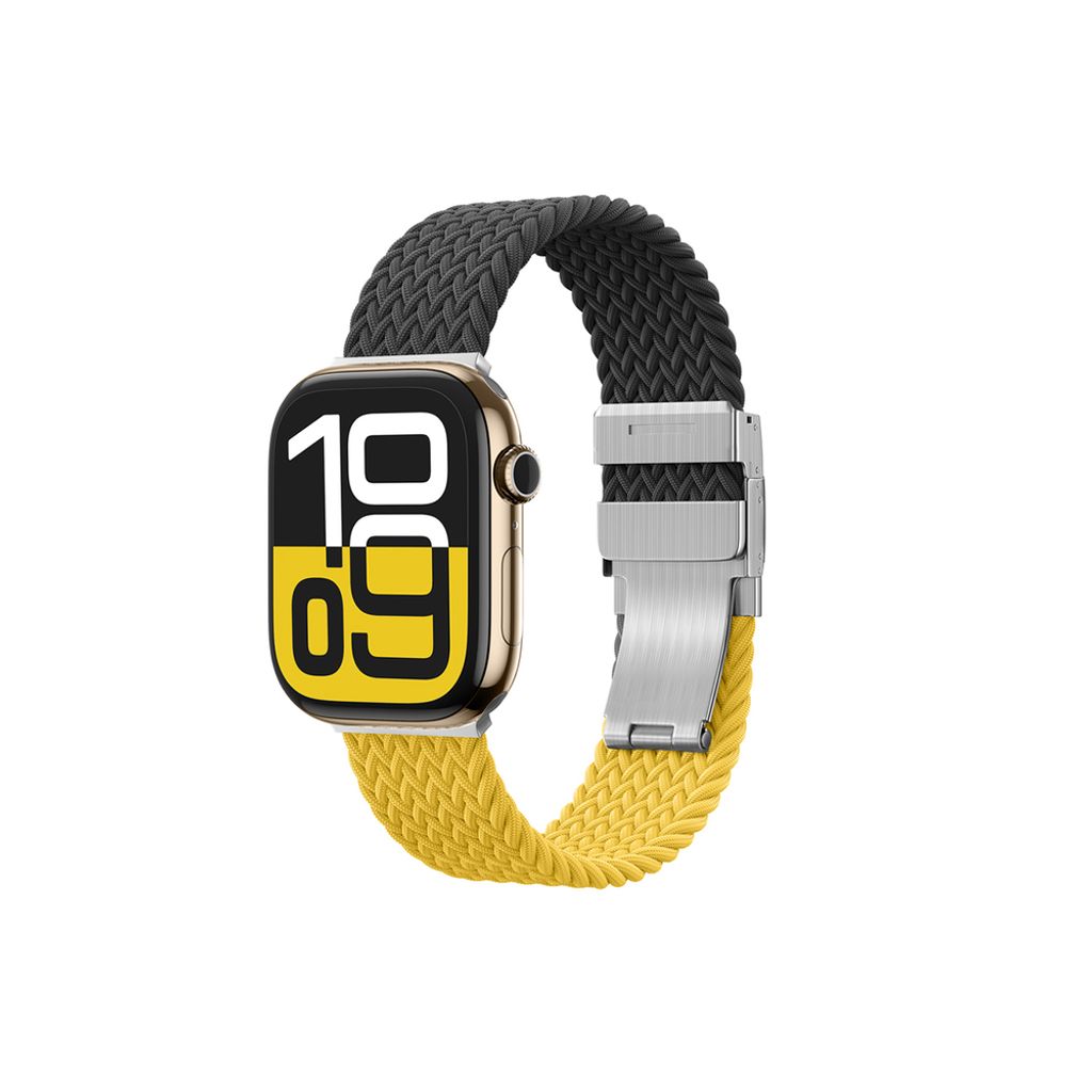 AmazingThing Blend Kellonranneke Apple Watch 45/46/49mm 2-pakkaus - Keltainen/Musta