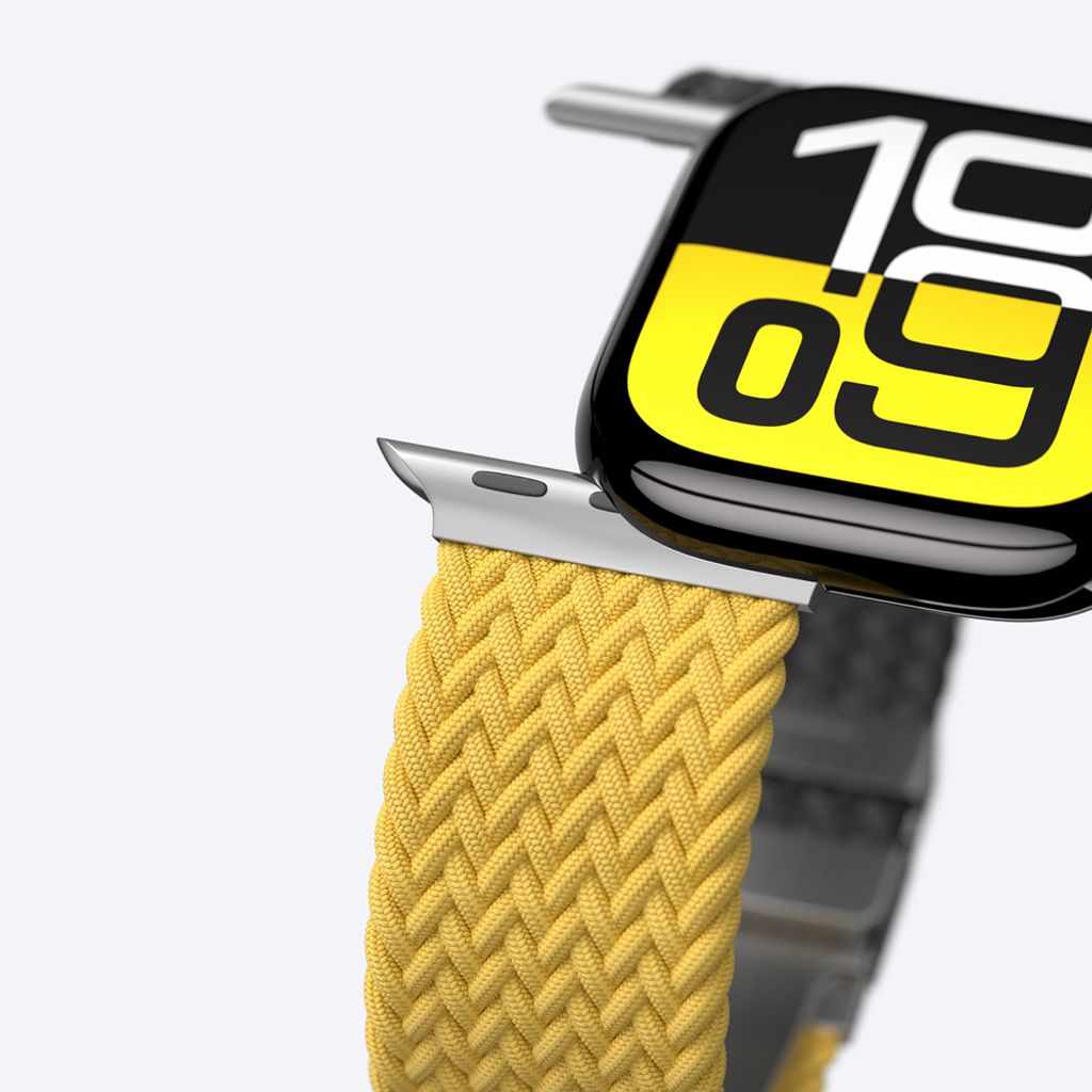 AmazingThing Blend Kellonranneke Apple Watch 45/46/49mm 2-pakkaus - Keltainen/Musta