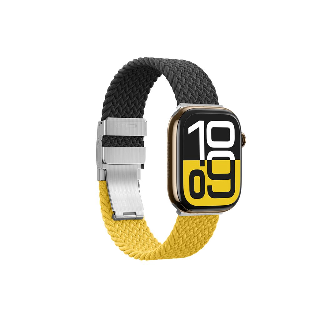 AmazingThing Blend Kellonranneke Apple Watch 45/46/49mm 2-pakkaus - Keltainen/Musta