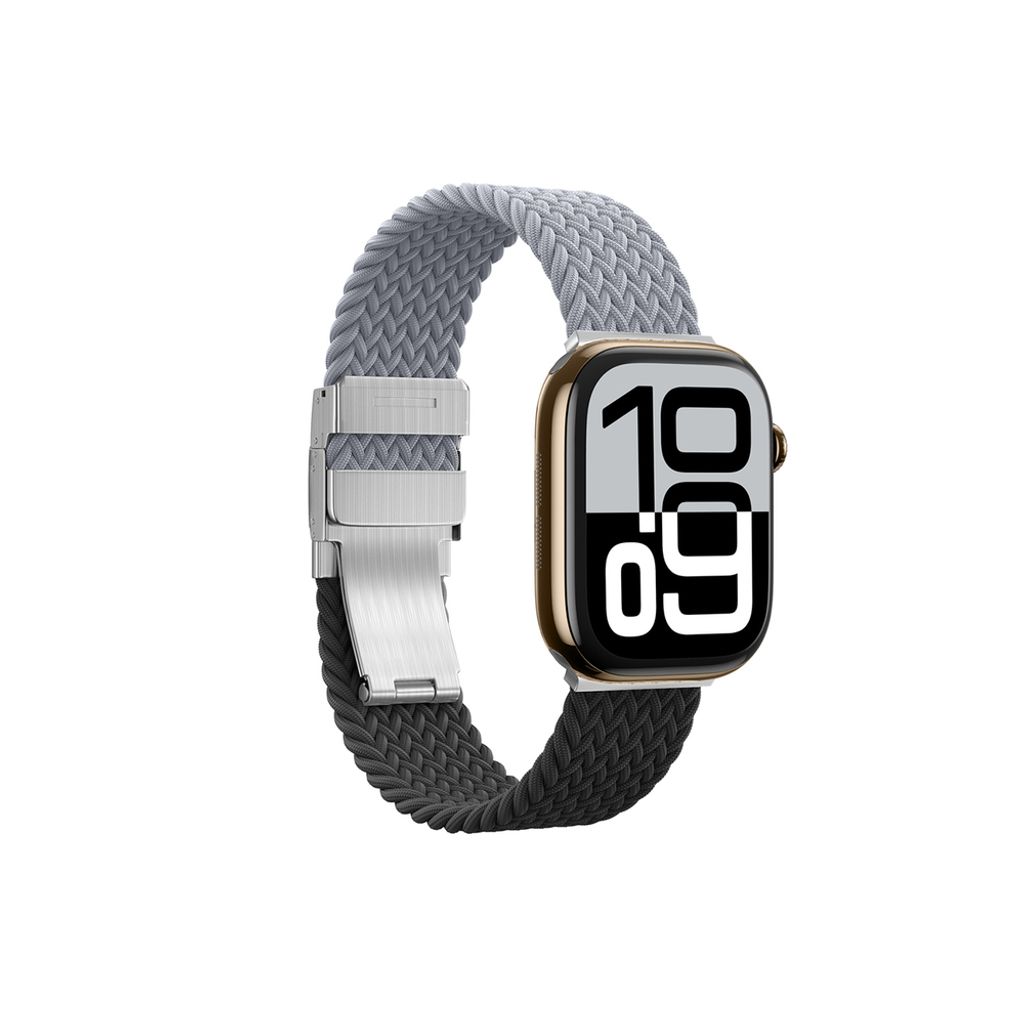 AmazingThing Blend Kellonranneke Apple Watch 45/46/49mm 2-pakkaus - Musta/Harmaa