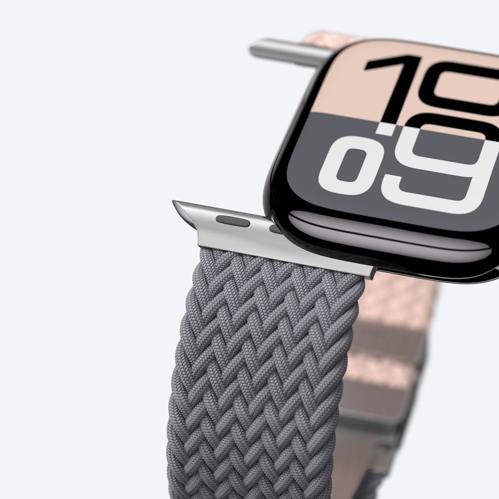 AmazingThing Blend Kellonranneke Apple Watch 45/46/49mm 2-pakkaus - Harmaa/Vaaleanpunainen