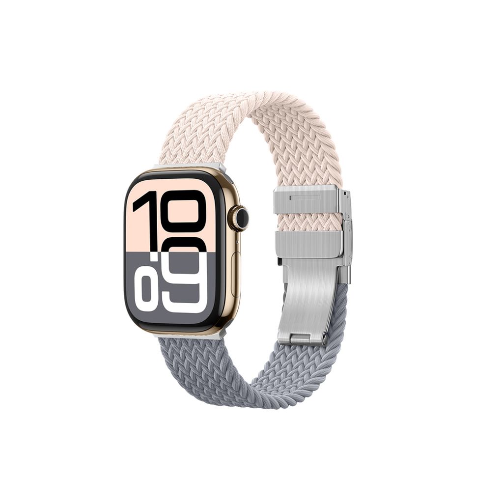 AmazingThing Blend Kellonranneke Apple Watch 45/46/49mm 2-pakkaus - Harmaa/Vaaleanpunainen