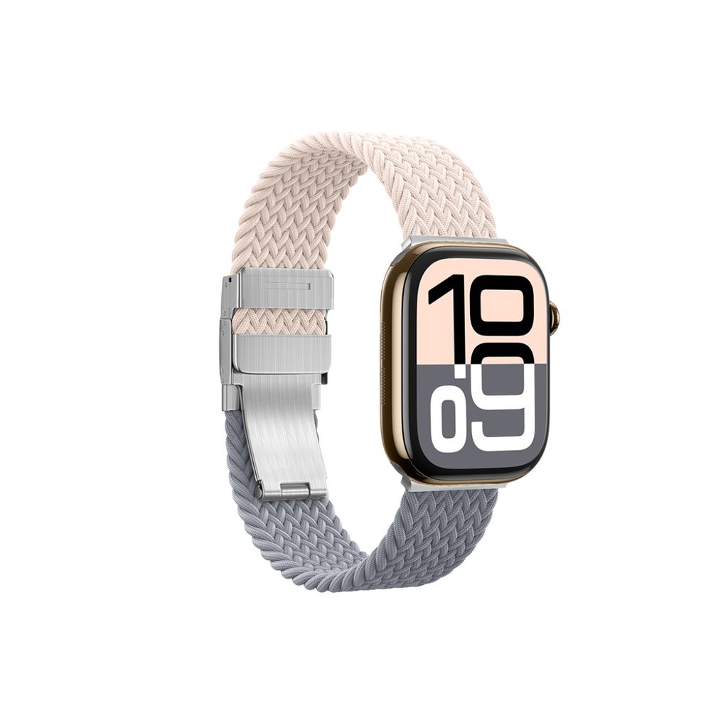 AmazingThing Blend Kellonranneke Apple Watch 45/46/49mm 2-pakkaus - Harmaa/Vaaleanpunainen