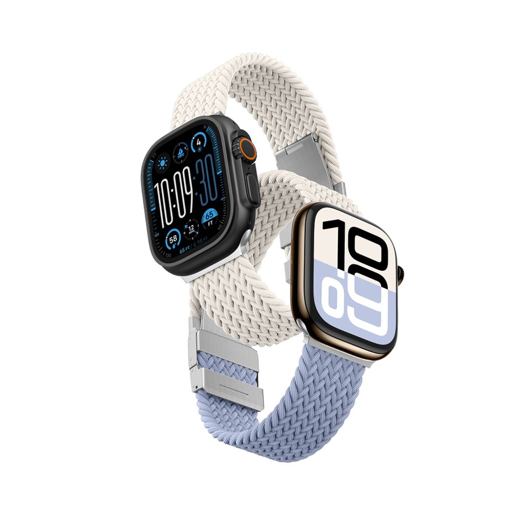 AmazingThing Blend Kellonranneke Apple Watch 45/46/49mm 2-pakkaus - Sininen/Valkoinen