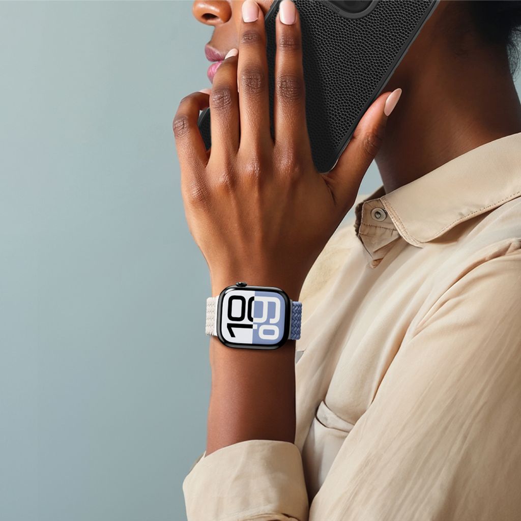 AmazingThing Blend Kellonranneke Apple Watch 45/46/49mm 2-pakkaus - Sininen/Valkoinen