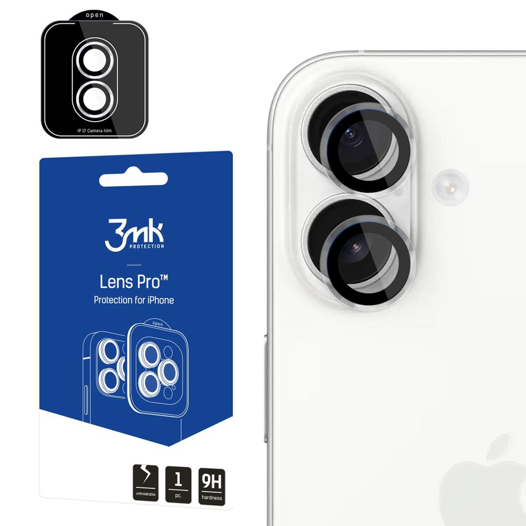 3mk Lens Protection Pro Linsebeskytter till iPhone 17 - Gjennomsiktig
