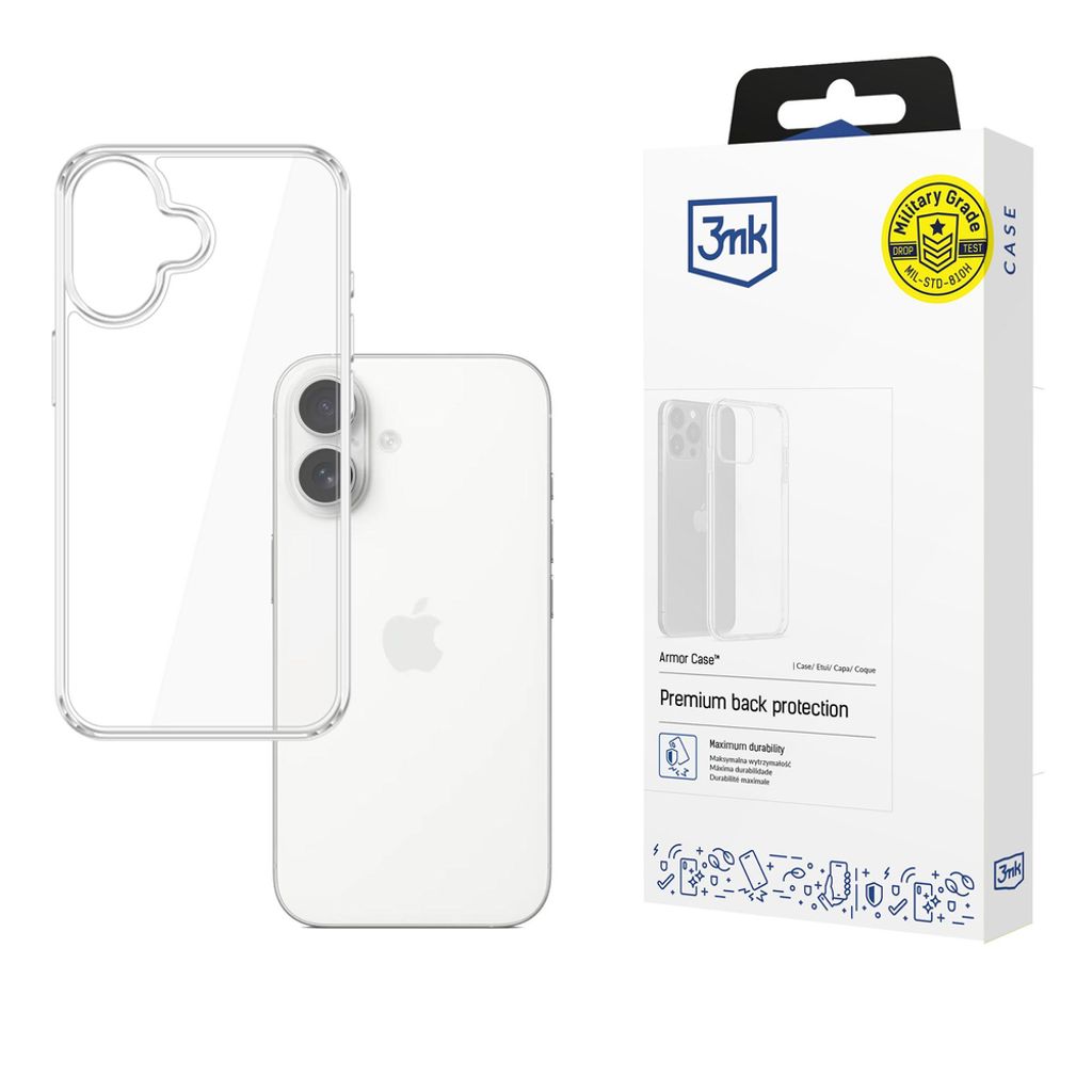 3mk Armor Cover till iPhone 17 - Gennemsigtig