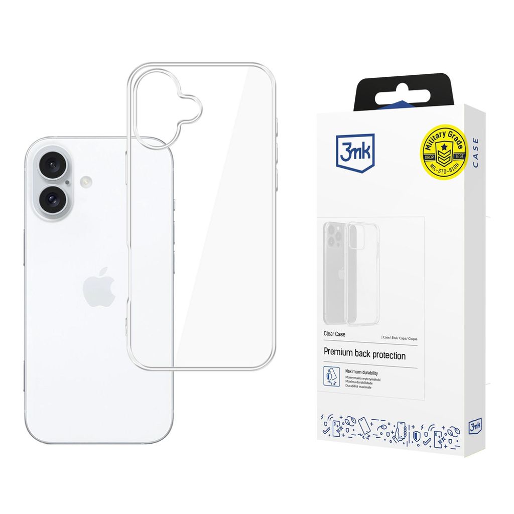 3mk Clear Cover till iPhone 17 - Gennemsigtig