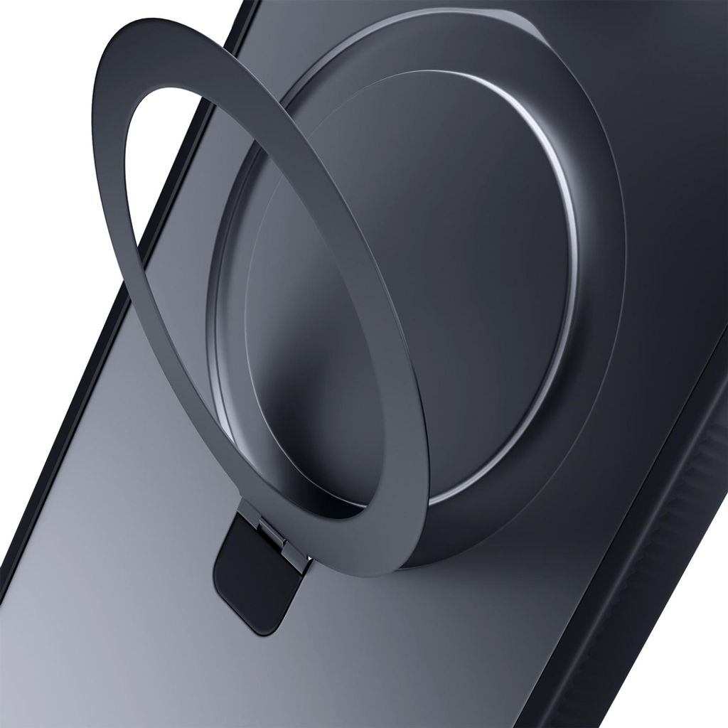 3mk Smoke Mag&Stand Cover till iPhone 17 - Sort