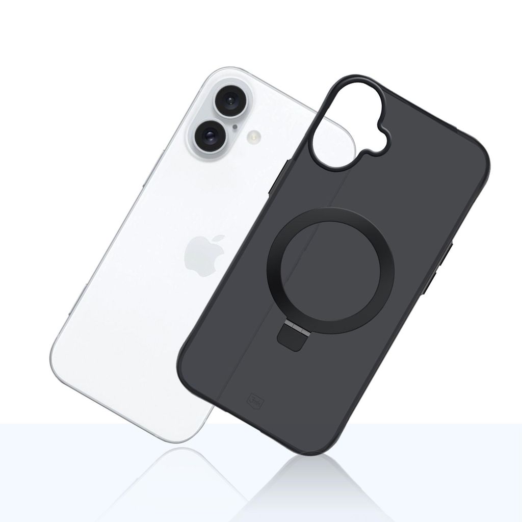 3mk Smoke Mag&Stand Cover till iPhone 17 - Sort