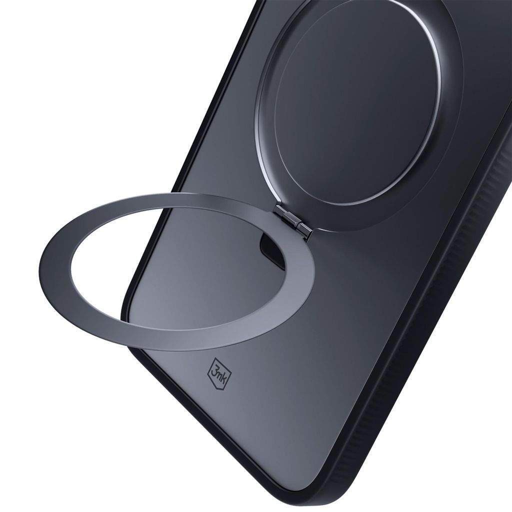 3mk Smoke Mag&Stand Cover till iPhone 17 - Sort