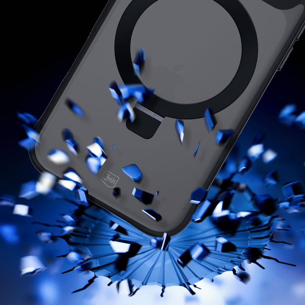 3mk Smoke Mag&Stand Cover till iPhone 17 Pro - Sort