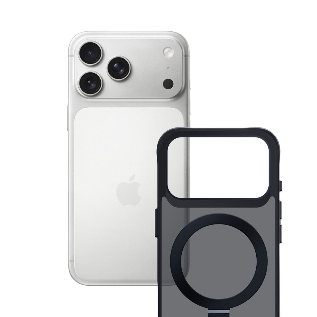 3mk Smoke Mag&Stand Cover till iPhone 17 Pro - Sort