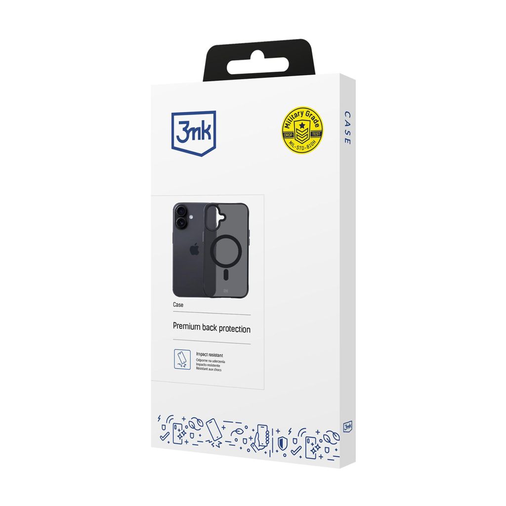 3mk Smoke MagSafe -kuori till iPhone 17 - Musta