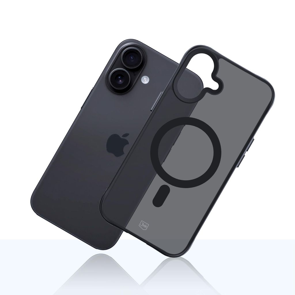 3mk Smoke MagSafe -kuori till iPhone 17 - Musta