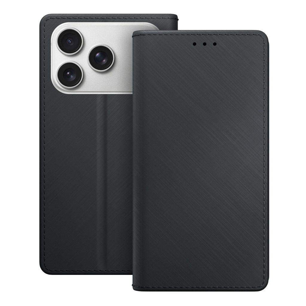 3mk Wallet Flip Cover till iPhone 17 Pro - Sort