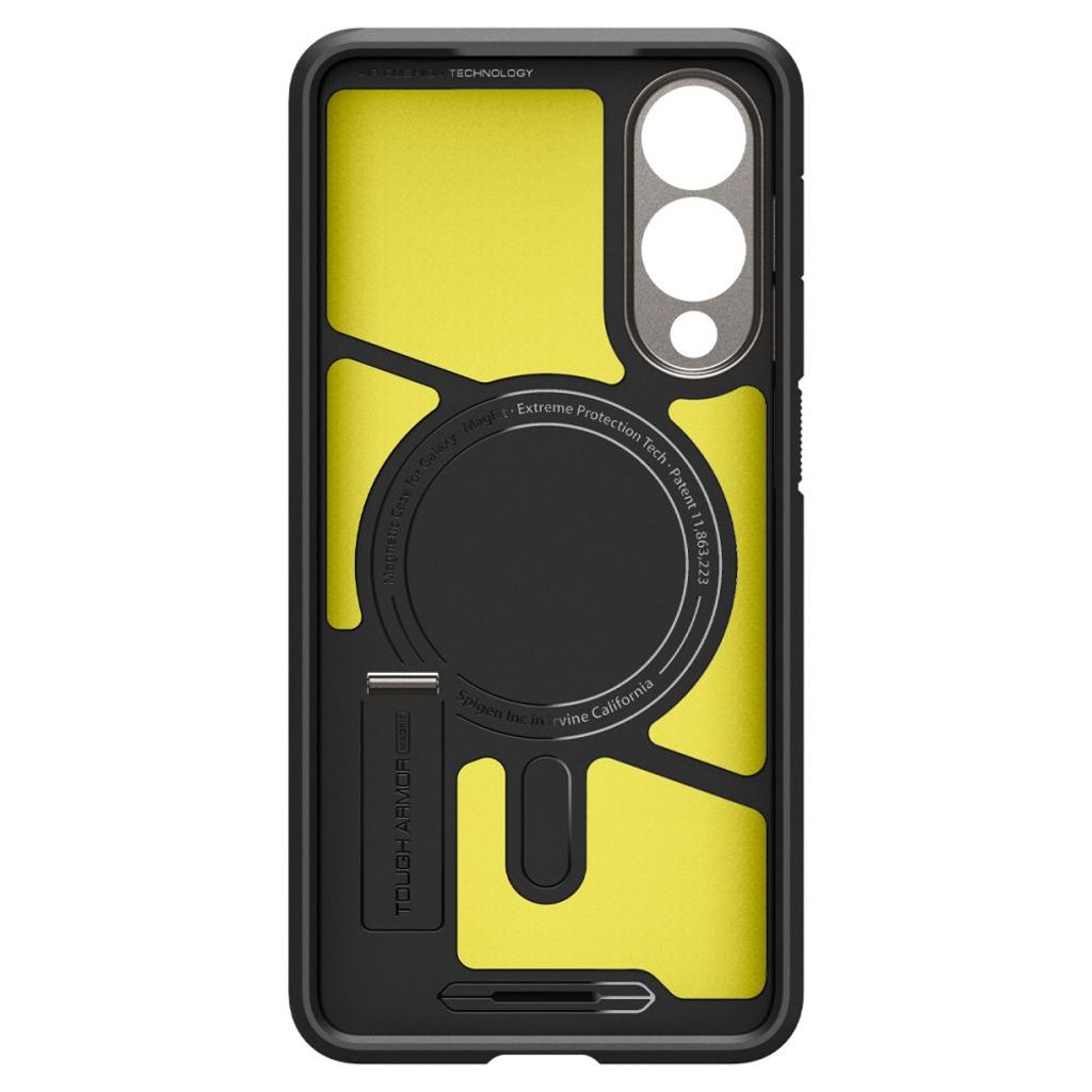 Spigen Tough Armor MagSafe Kuori Samsung Galaxy S25 Edge - Harmaa/Musta