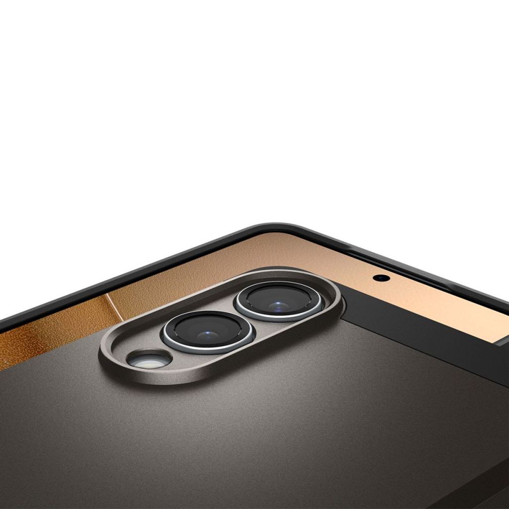 Spigen Tough Armor MagSafe Kuori Samsung Galaxy S25 Edge - Harmaa/Musta