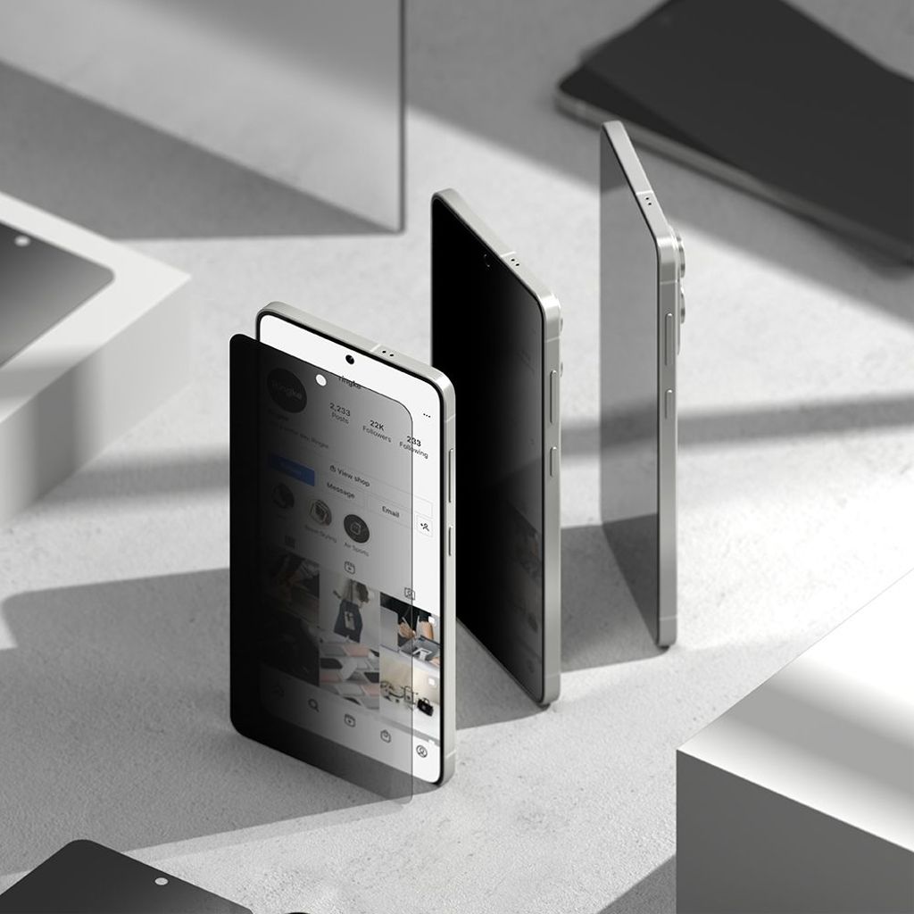 Ringke Easy Slide 2-pack Privacy Glass Skjermbeskytter til Samsung Galaxy S25 Edge